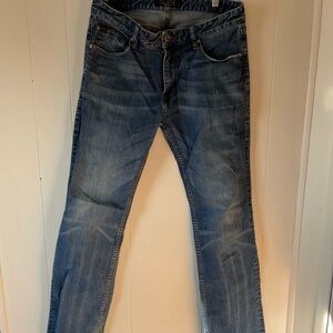 Denim&Co Men's Straight Fit Blue Jeans